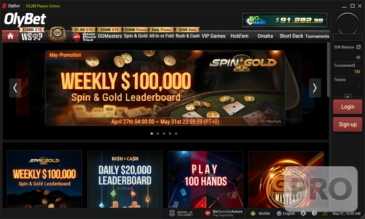Asia Poker Screenshot
