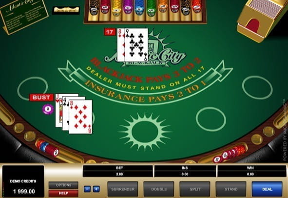 Blackjack de Atlantic City Captura de pantalla