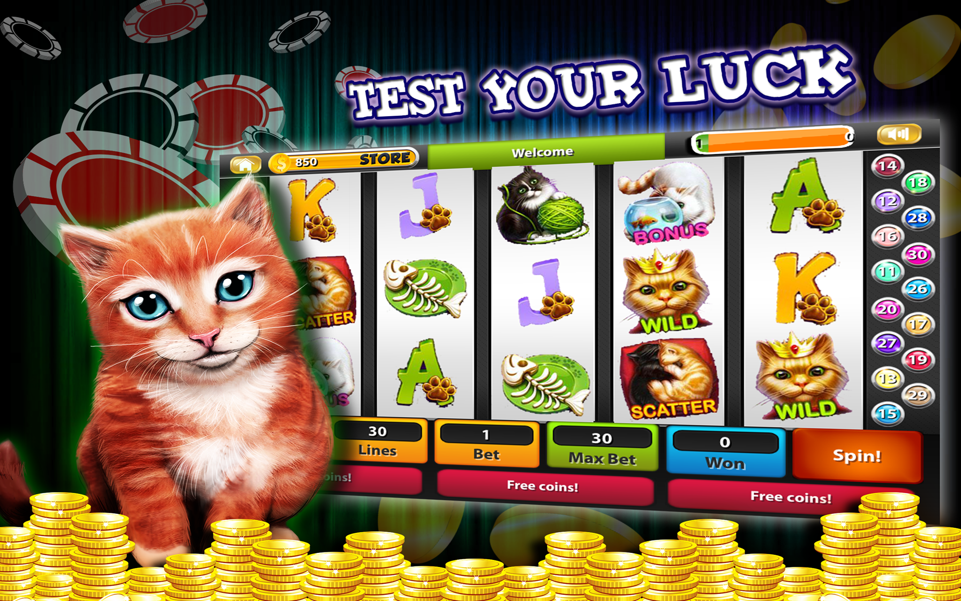 Cool Cat Casino Screenshot