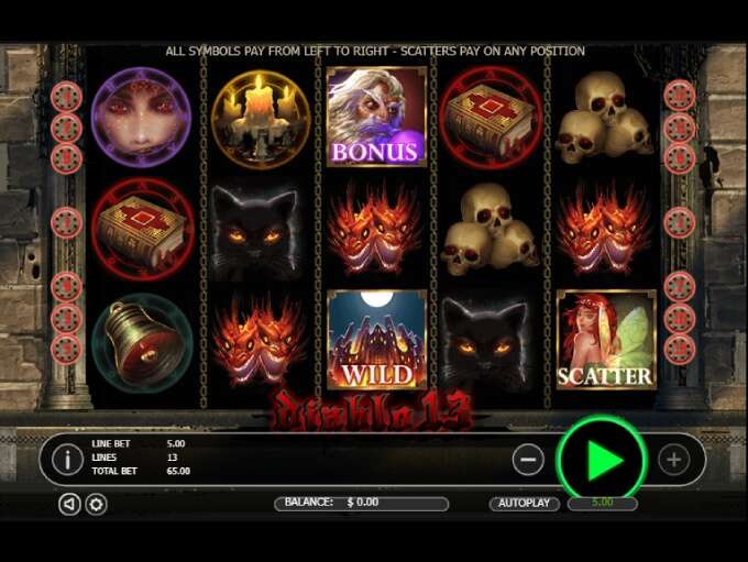 Diablo 13 Progressive Slots Screenshot