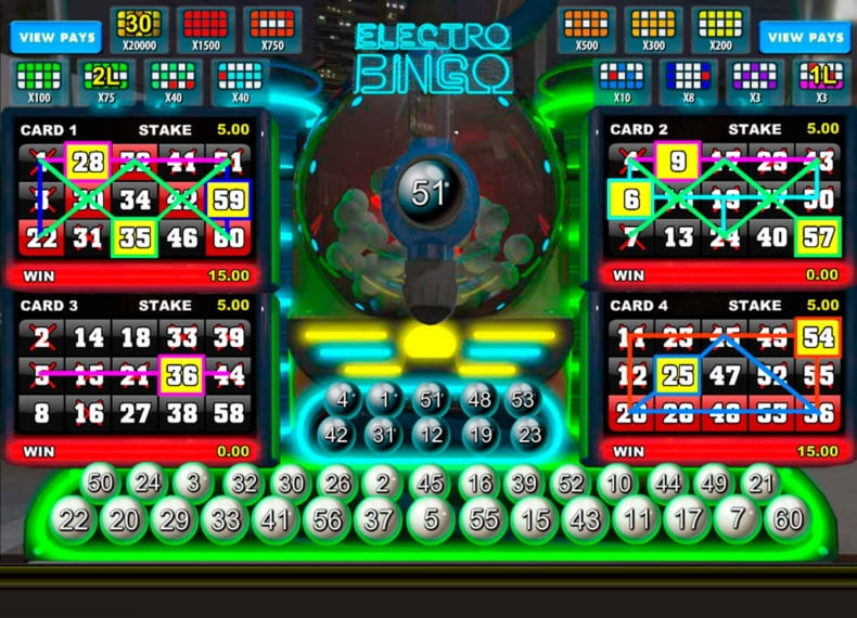 Electro Bingo Screenshot