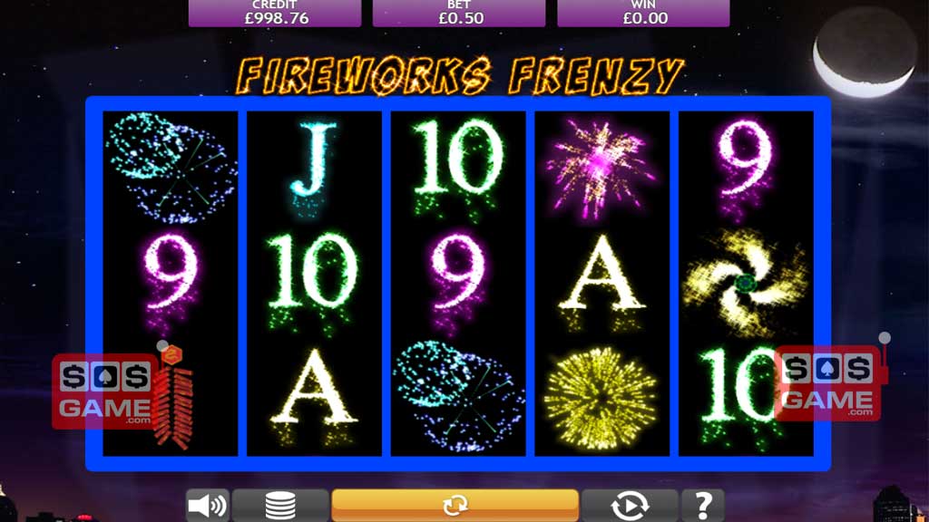 Automat do gier Fireworks Frenzy Zrzut ekranu