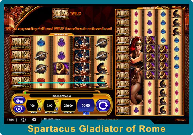 Gladiator Games Spilleautomater Skjermbilde