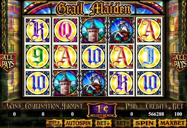 Grail Maiden Spielautomaten Screenshot