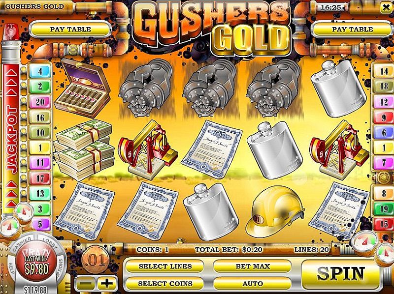 Gushers Gold (ZÅ‚oto Å›wietlikÃ³w) Zrzut ekranu