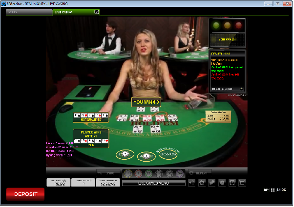 Live Casino Hold Em Screenshot