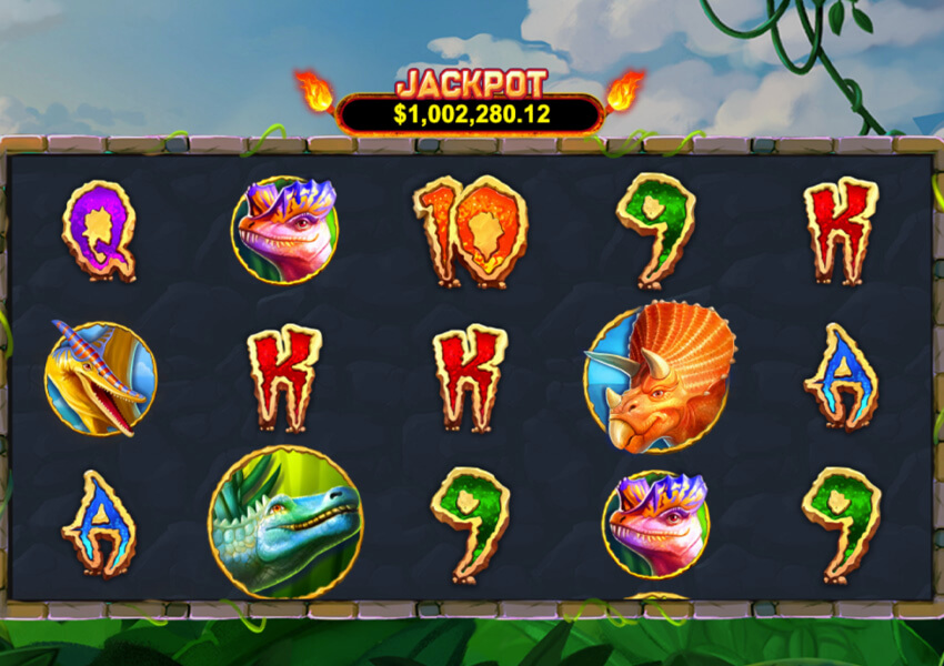 Megasaur Progressiver Jackpot Slot Screenshot