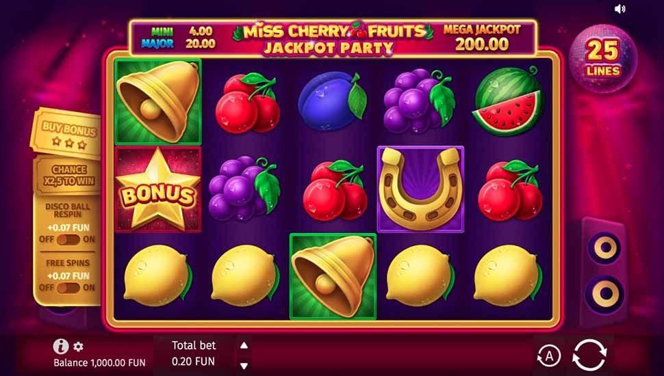 Miss Cherry Fruits Jackpot Party Screenshot