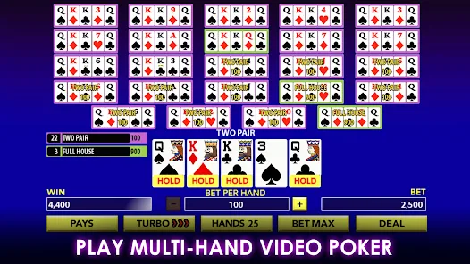 Multi Line Video Poker
Flerlinje Video Poker Skärmdump