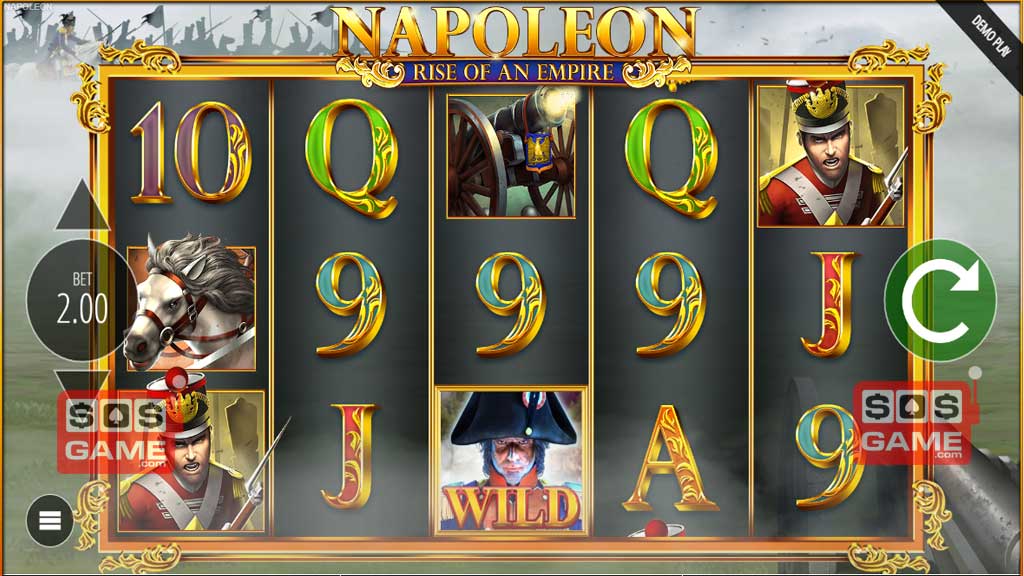 Napoleon Rise of an Empire Slot Screenshot