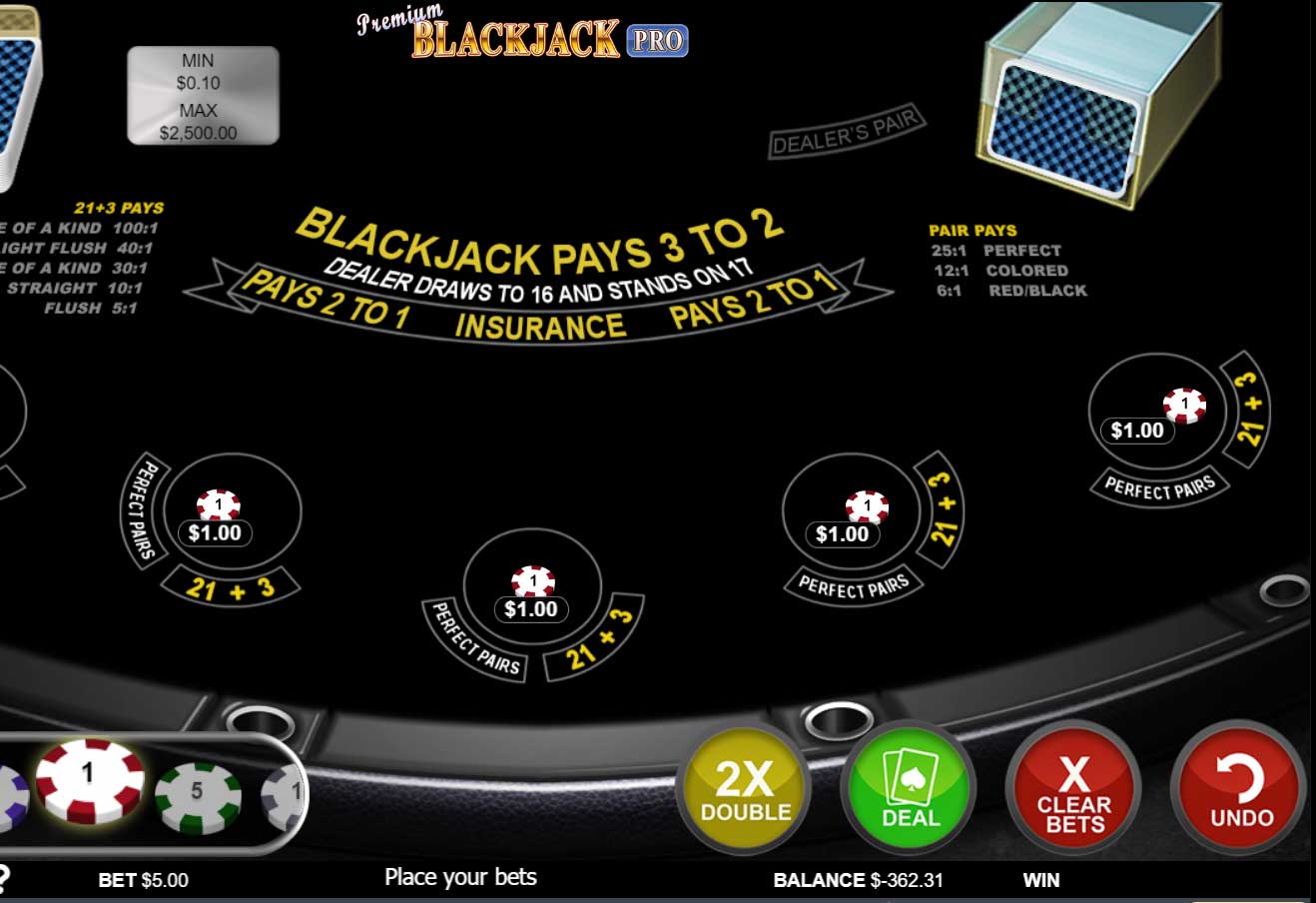 Blackjack Pares Perfeitos Captura de tela