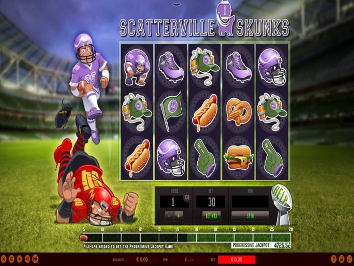Scatterville Stinktiere Spielautomat Screenshot