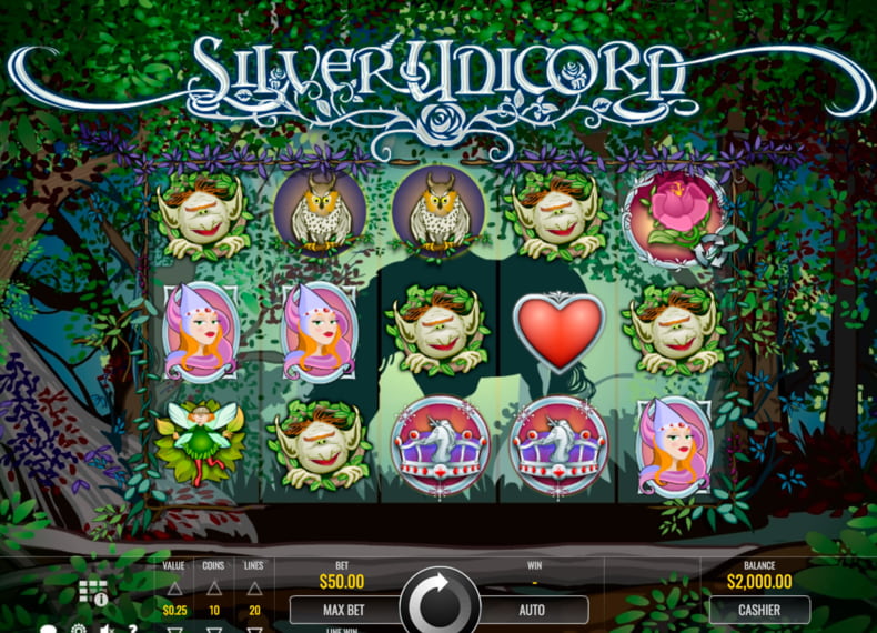 Automat do gier Silver Unicorn Zrzut ekranu