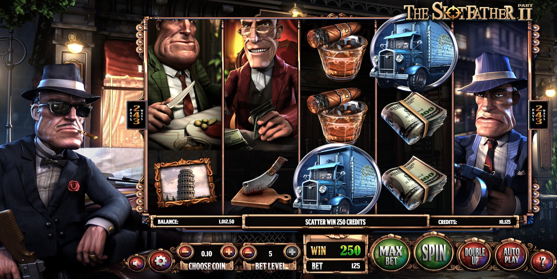 Il Slotfather II Ã¨ un gioco di slot machine. Schermata