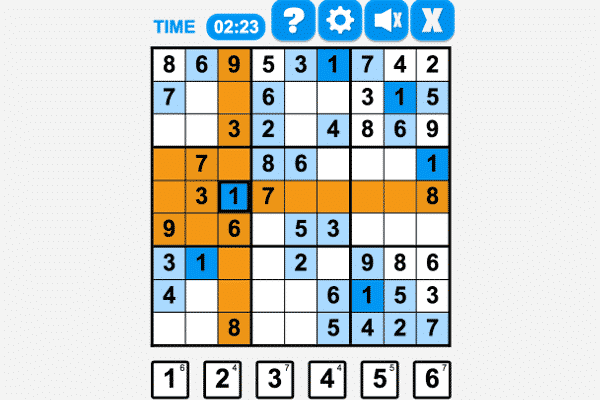 Gra Sudoku Box Zrzut ekranu