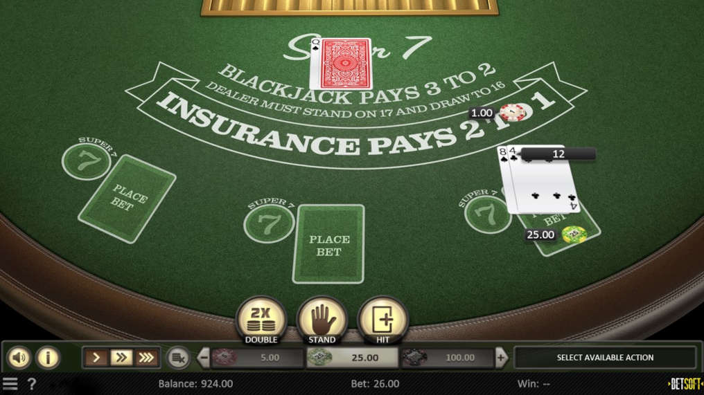 Super 7 Blackjack Screenshot