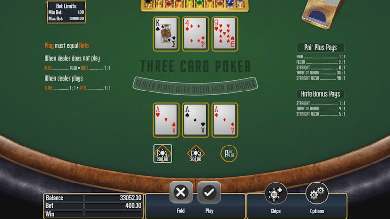 Triple Edge Poker (Poker o Trzech KrawÄ™dziach) Zrzut ekranu
